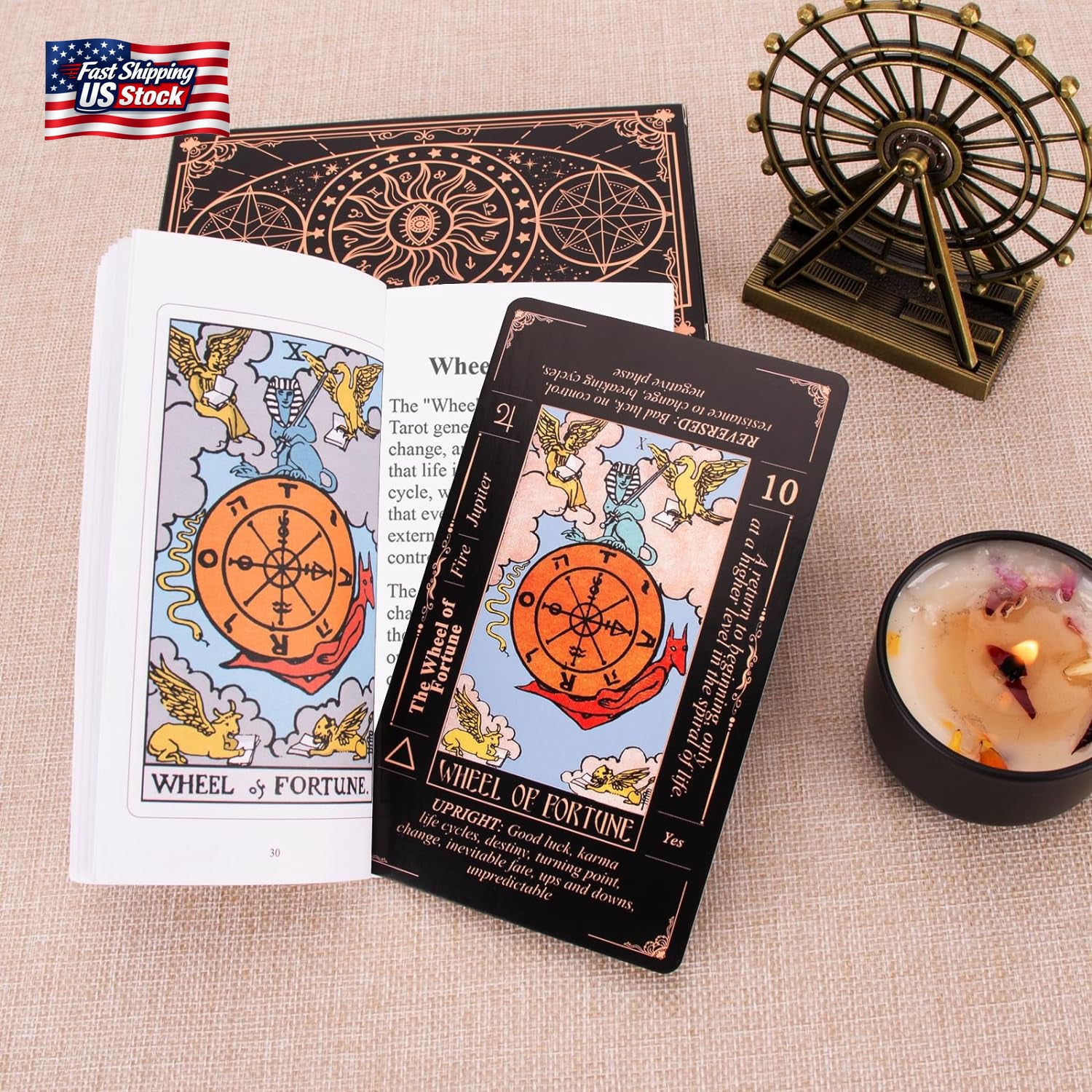 Tarot Cards for Beginners, Classic Tarot Deck with Meanings, Durable Cards With