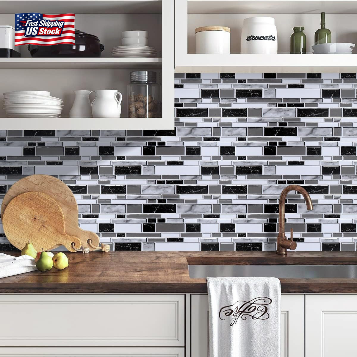 Livebor Peel and Stick Kitchen Wallpaper Backsplash Wall Paper for Kitchen 11.8I
