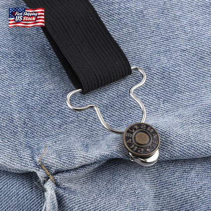👖 2 Pairs Overall Buckles Replacement – No-Sew Adjustable Jean Overall Clasps
