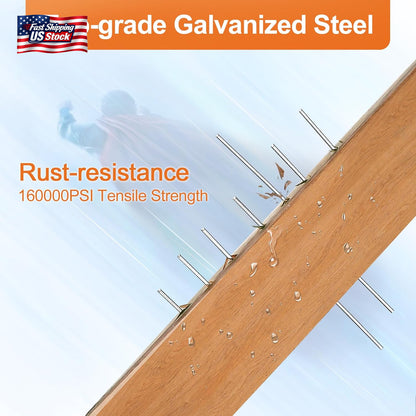 PINOZE 4200-Count 18 Gauge 1/4" Narrow Crown Staples (1-1/2" 1-1/4" 1" 3/4" 1/2"