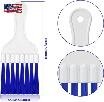 4 Pack HVAC Coil Cleaning Brush Air Conditioner Condenser Refrigerator Fin Brush