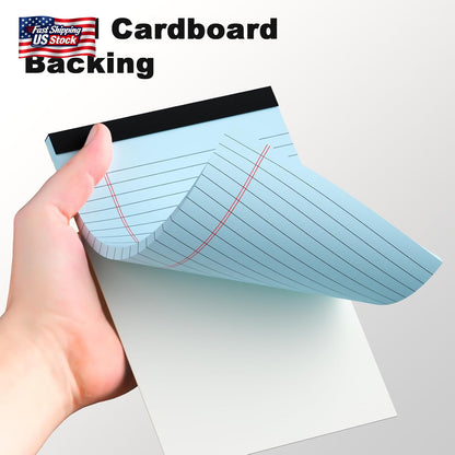 AILZFEI 12Pcs Small Legal Pads 5X8 Colored Note Pads Paper College Ruled Notepad