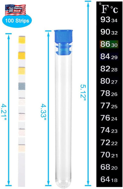 Datoo 8 in 1 Aquarium Test Kit Fish Tank Test Strips Accurate Water Quality Test