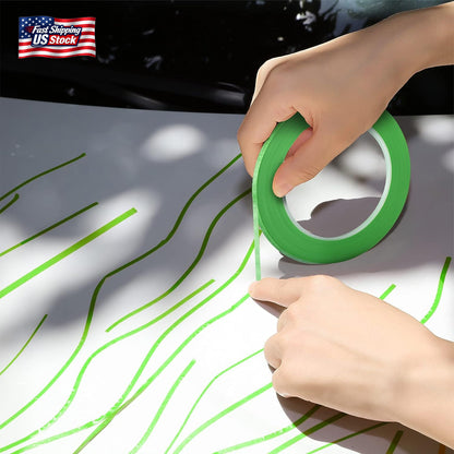Epakh 4 Pack Painters Tape, Pinstripe Masking Tapes in 1/16, 1/8, 1/4 and 1/2 In