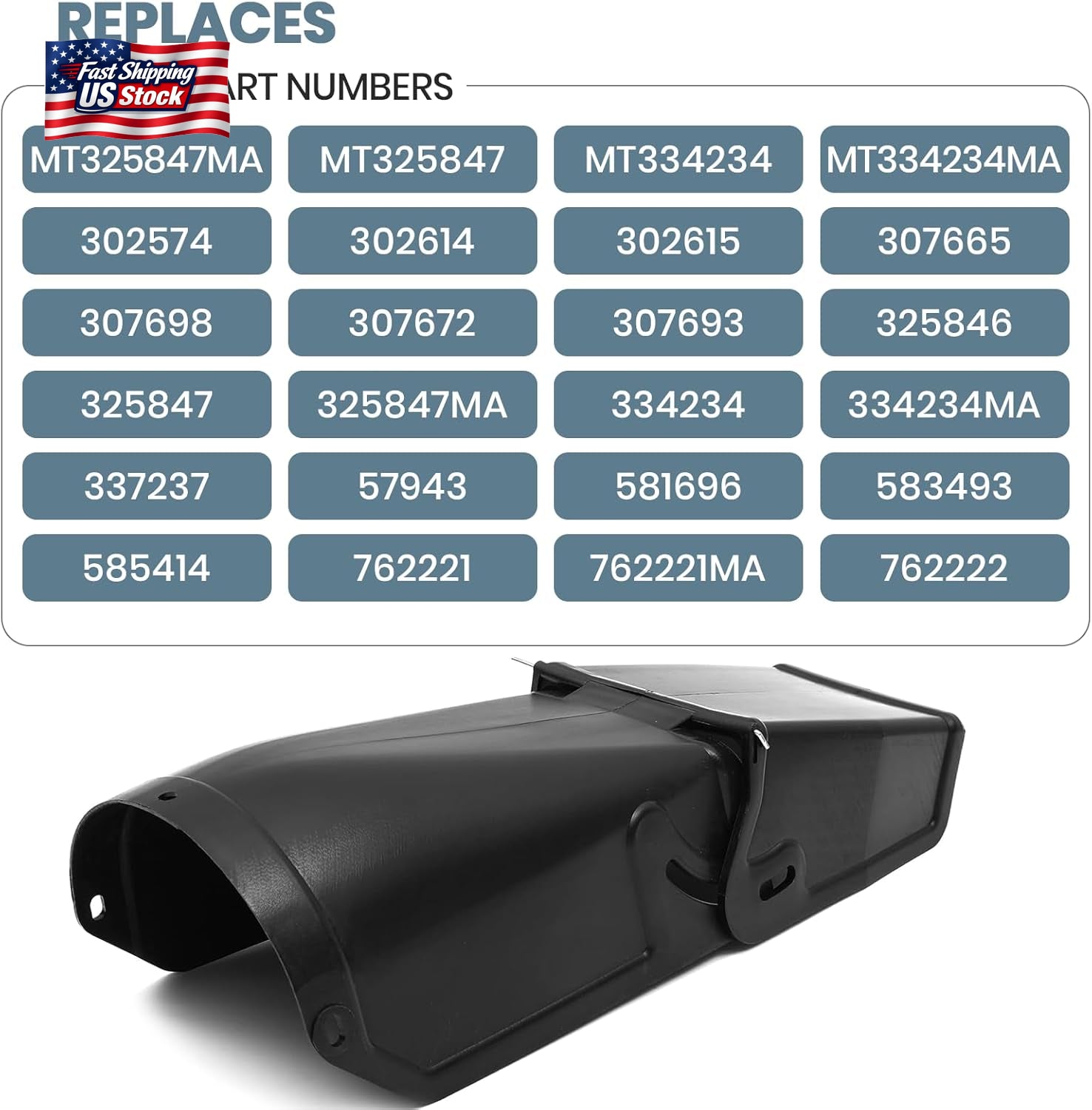 AR-PRO 762222MA Chute Assembly Replacement for Craftsman Snow Throwers - Replace