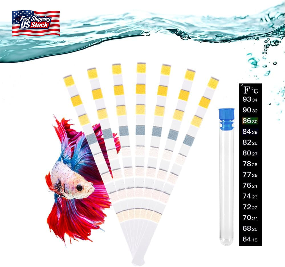 Datoo 8 in 1 Aquarium Test Kit Fish Tank Test Strips Accurate Water Quality Test