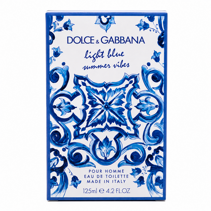 Dolce & Gabbana Light Blue Summer Vibes Pour Homme EDT 125Ml 4.2Oz Men’S Cologne